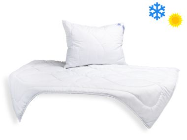 Celoroční SET Luxus Plus, přikrývka 140x200cm 1000g + polštář 70x90cm 900g UNICO zip