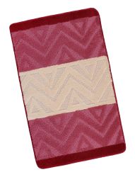 Koupelnová předložka 60x100cm Chevron burgundy